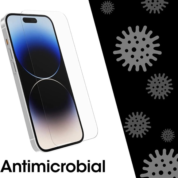 OtterBox AMPLIFY Glass SERIES ANTIMICROBIAL Screen Protector iPhone 14 Pro Max - Picture 4 of 7
